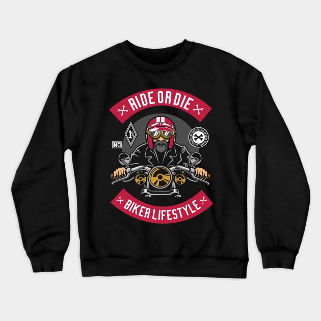 Ride or die Crewneck Sweatshirt by p308nx